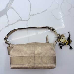 Coach Beige Signature Shoulder Bag